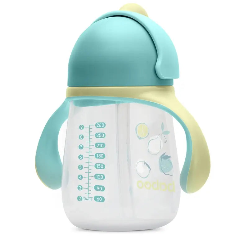 Copo didático de silicone com palhinha Baboo Lagoon Fiesta 9+ Meses, 260 ml