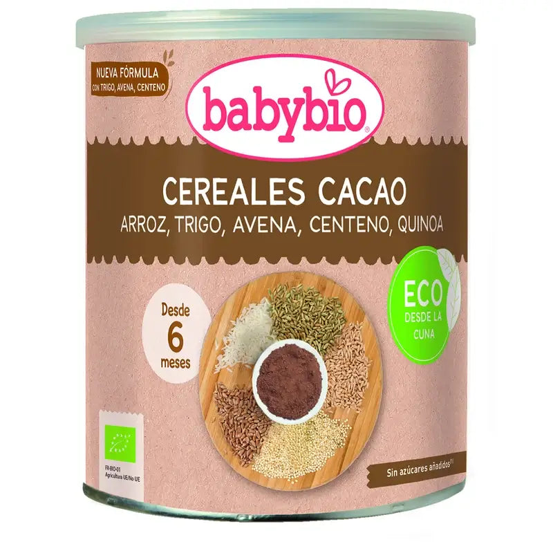 Babybio Cereales Cacao  & Quinoa, 220g