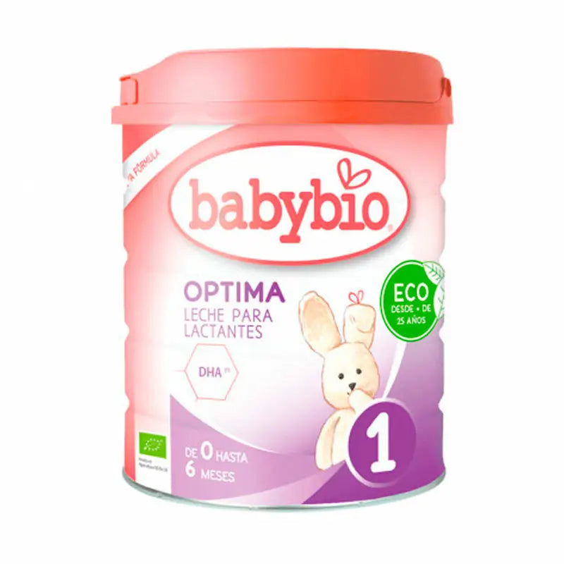 Babybio Optima 1 Leche de Vaca 0-6 Meses, 800 gr