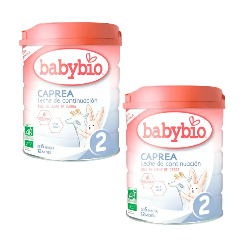 Babybio Pack Caprea 2 Leite de cabra a partir de 6 meses, 2 x 800g