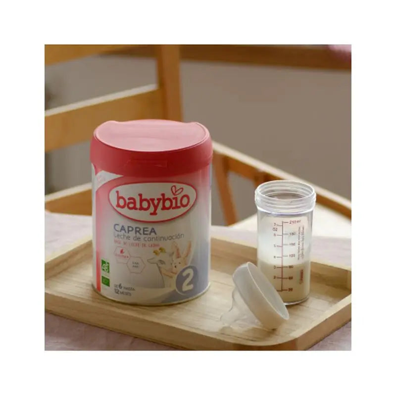 Babybio Caprea 2 Leite de cabra a partir de 6 meses, embalagem de 4 x 800 g