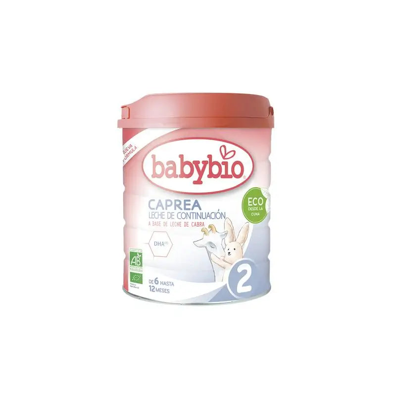 Babybio Caprea 2 Leite de cabra a partir de 6 meses, embalagem de 8 x 800 g