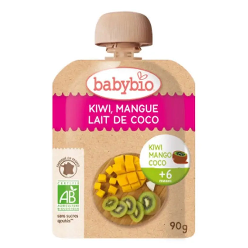 Babybio Pouch Kiwi Manga Coco, 90 g