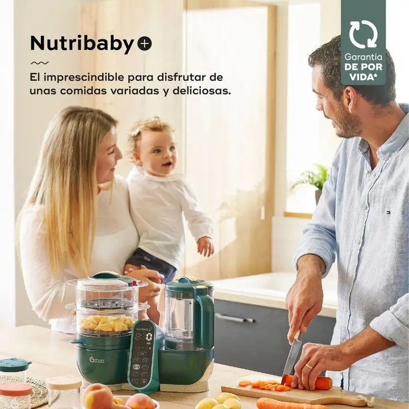 Babymoov Bebé Robô Multifunções 6 em 1 Nutribaby(+) Verde Opala