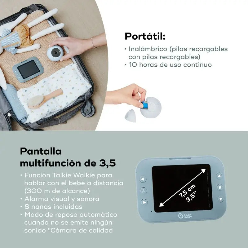 Babymoov Yoo-Roll Monitor de vídeo para bebés