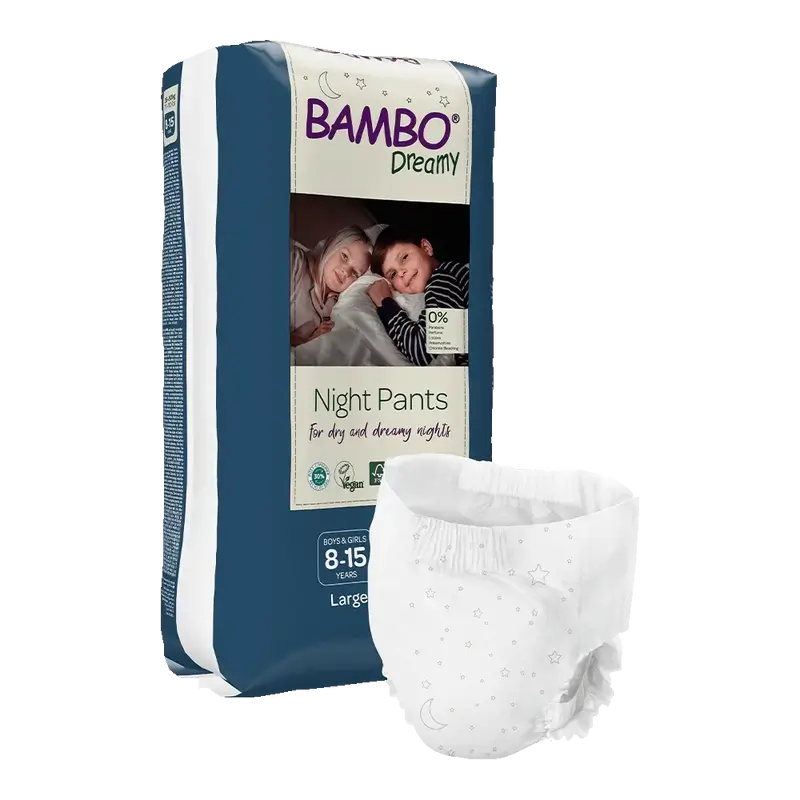 Fraldas Bambo Nature Dreamy Night L (35-50Kg), 10 unid.