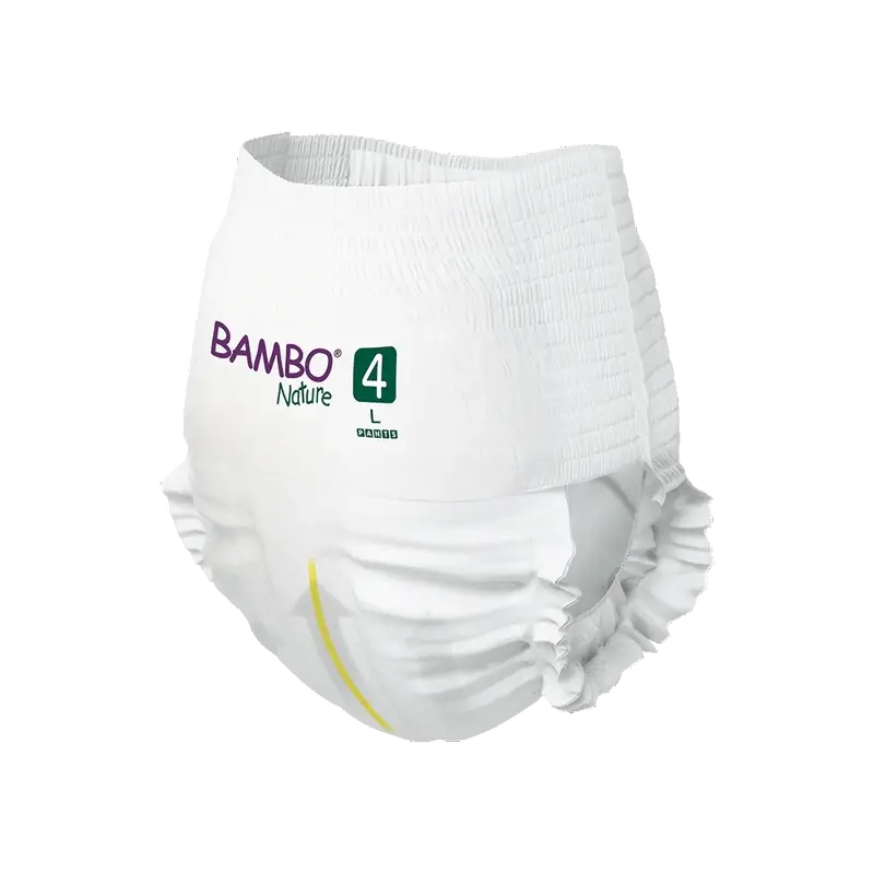 Fraldas Bambo Nature Pants Tamanho 4 (7-14Kg), 20 unidades