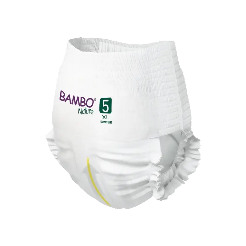 Fraldas Bambo Nature Pants Tamanho 5 (12-18Kg), 19 unidades