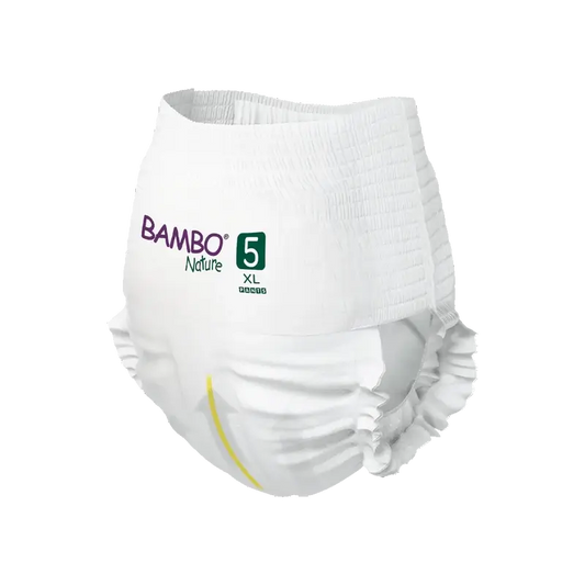 Fraldas Bambo Nature Pants Tamanho 5 (12-18Kg), 19 unidades