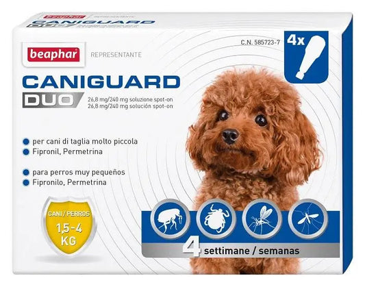 Beaphar Caniguard Duo Xs 1,5-4Kg 4Pip