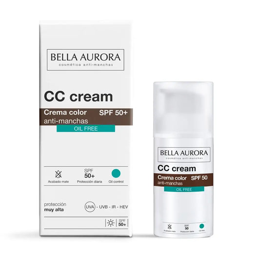 Bella Aurora Cc Creme Spf50+ Oil-Free , 30 ml.