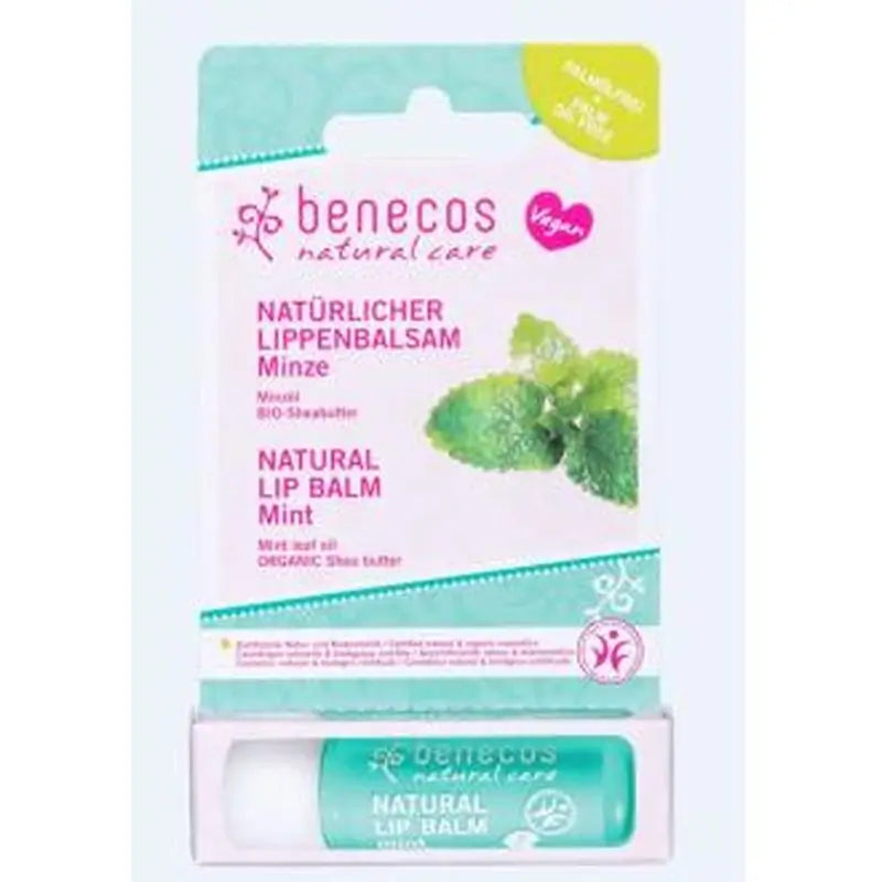 Benecos Balsamo Labial Vegano Menta 4,8Gr.