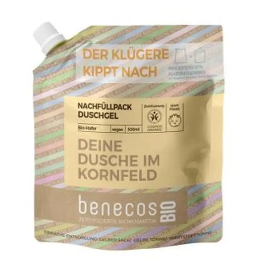 Benecos Gel De Baño Avena Recarga 500Ml. Bio Vegano