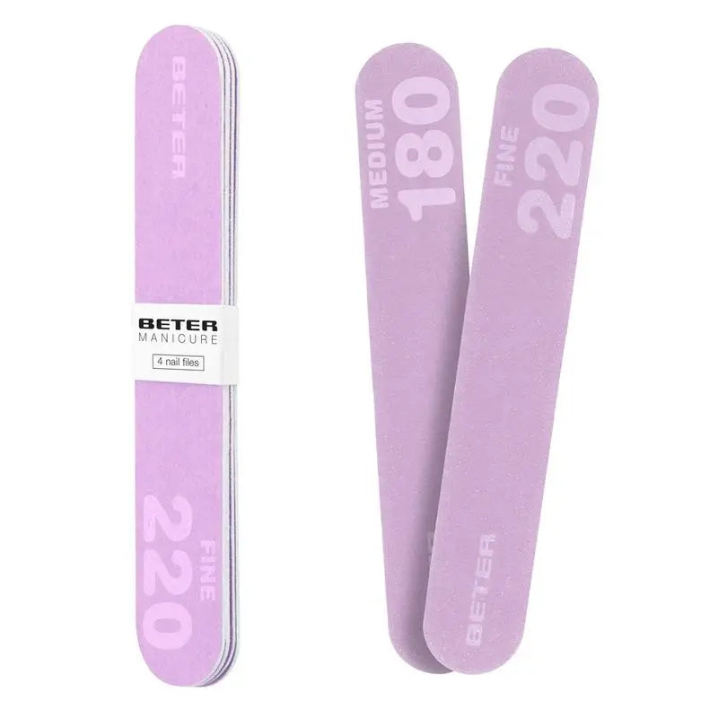 Beter Pack 4X Limas De Uñas, Fibra De Vidrio  180/220 Grit