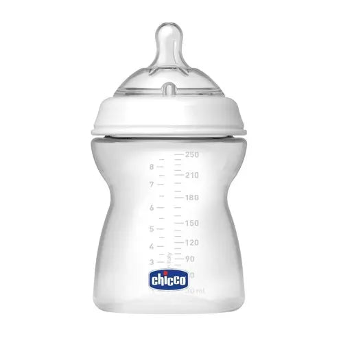 Chicco Biberón Natural Feeling Flujo Medio +2 Meses Silicona 250 ml