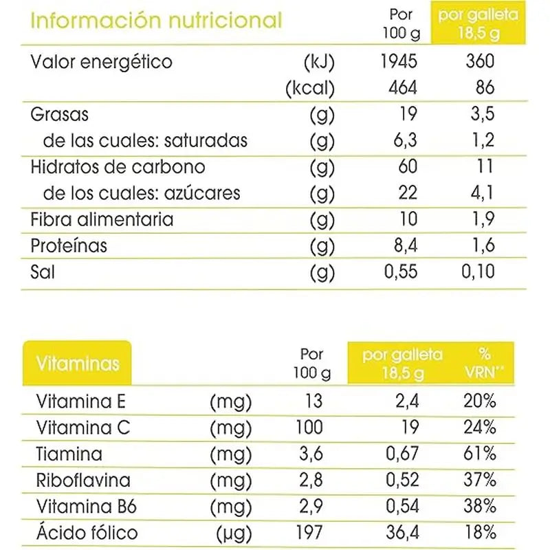 biManán Bekomplett Biscoitos com sabor a limão 12 unidades