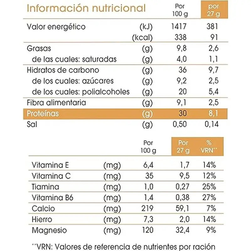 biManán Pro Barrita Caramelo de Chocolate 6 unidades