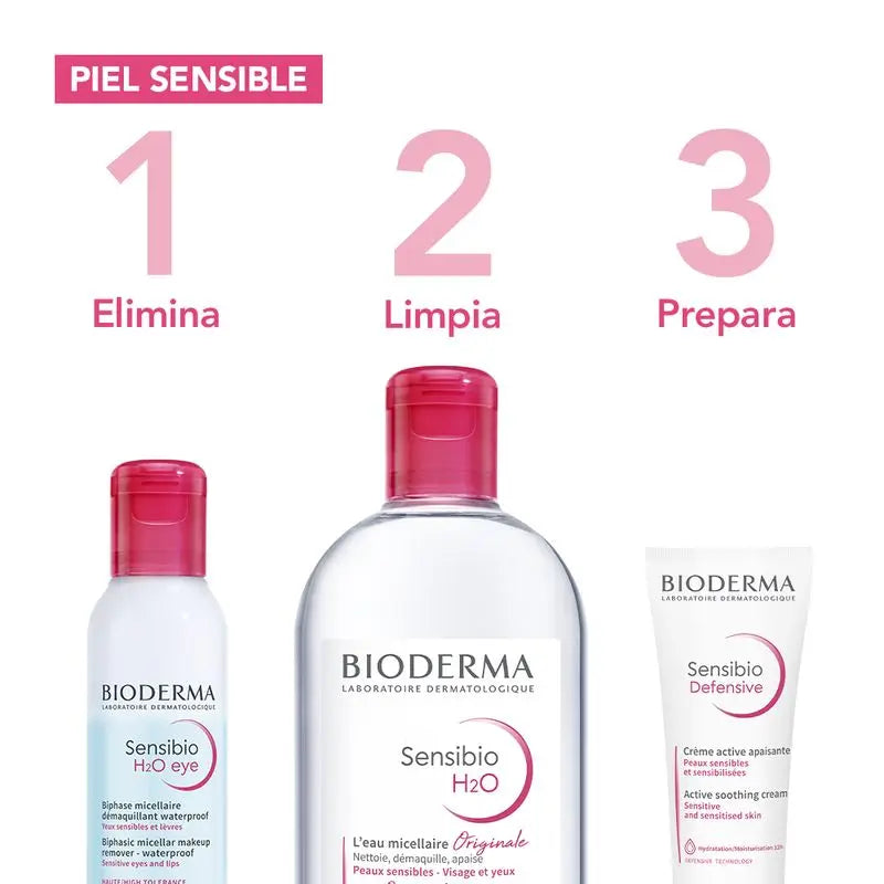 BIODERMA Sensibio H2O Água Micelar Duplo, 2X500 ml