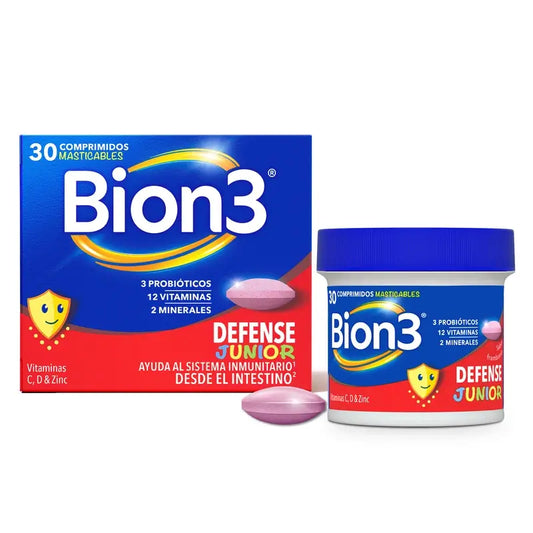 Bion3 Defense Junior Chewables, 30 comprimidos