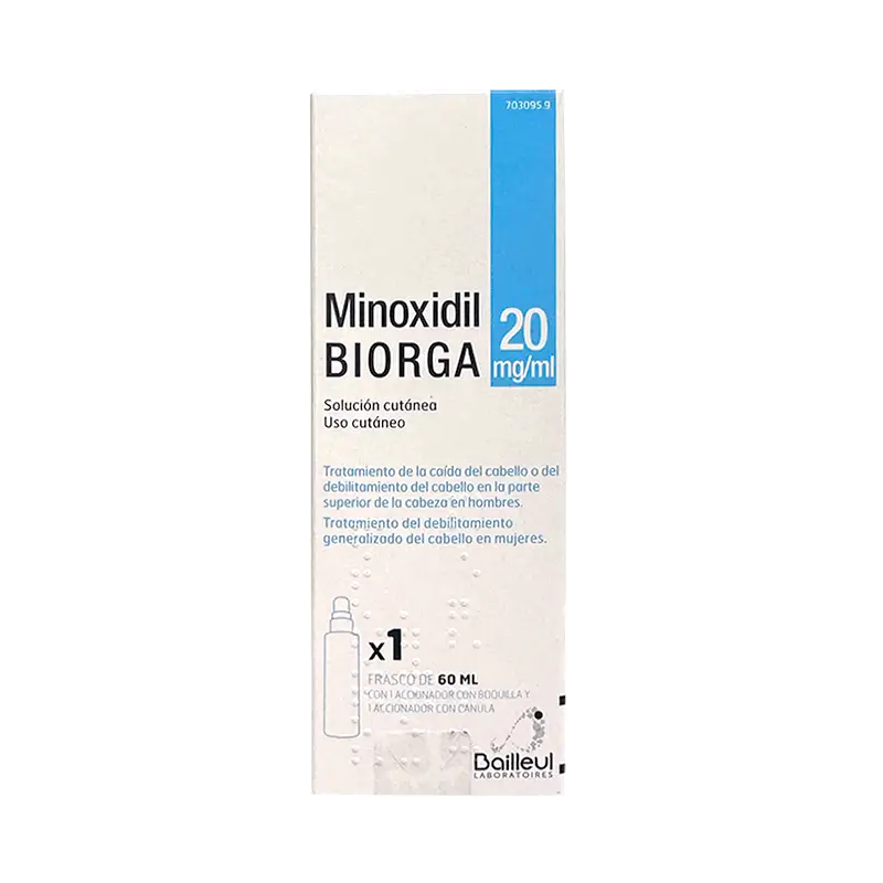 Biorga 20 Mg/ ml Minoxidil Skin Solution 1 Frasco 60 ml