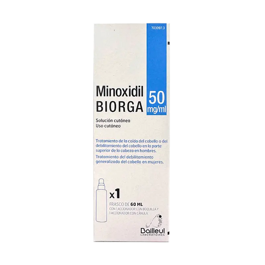 Biorga 50 Mg/ ml Minoxidil Cutaneous Solution 1 Frasco x 60 ml