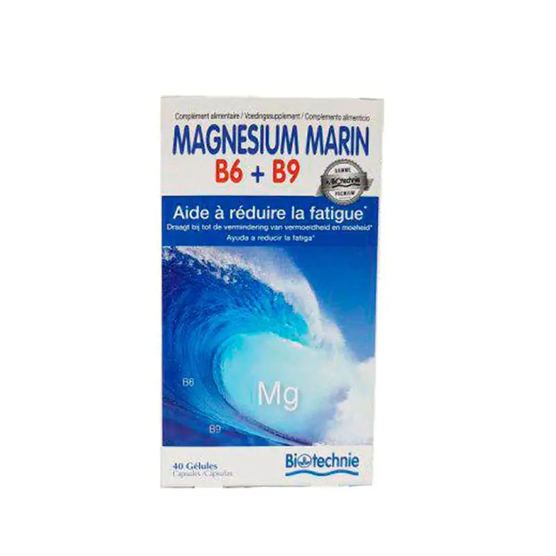 Biotechnie Magnesio Marino B6+B9 , 40 cápsulas