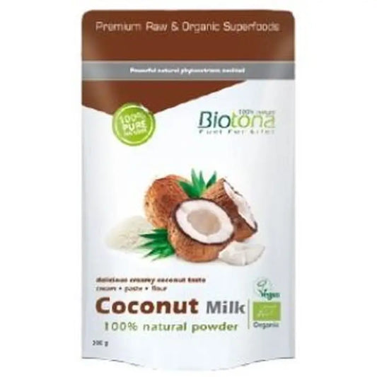 Biotona Coconut Milk Powder Leche De Coco Natual 200Gr Bio