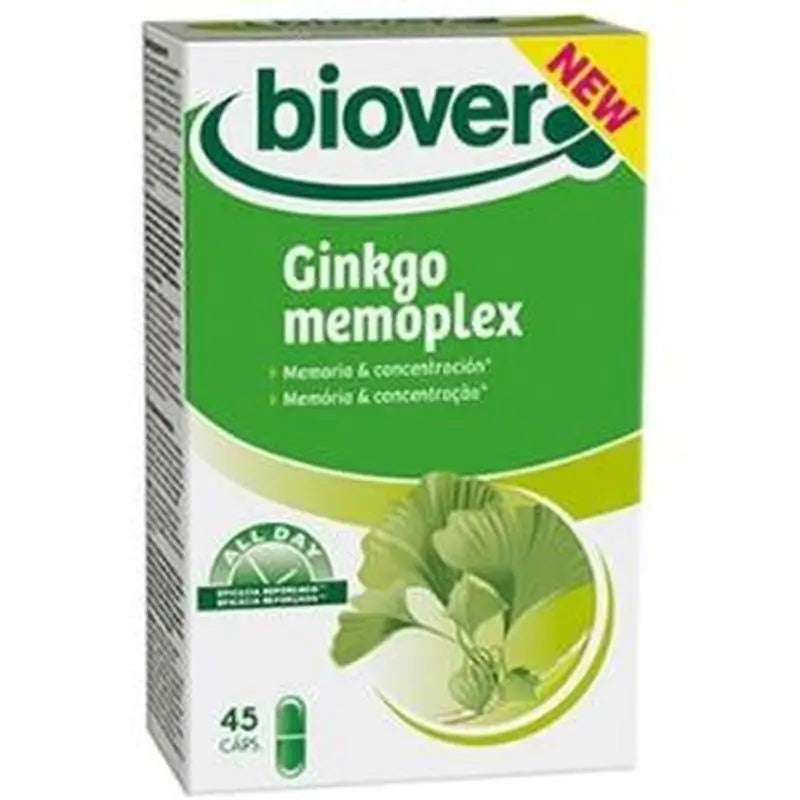 Biover Memoria Y Concentracion (Ginkgo Memoplex 45 Cápsulas