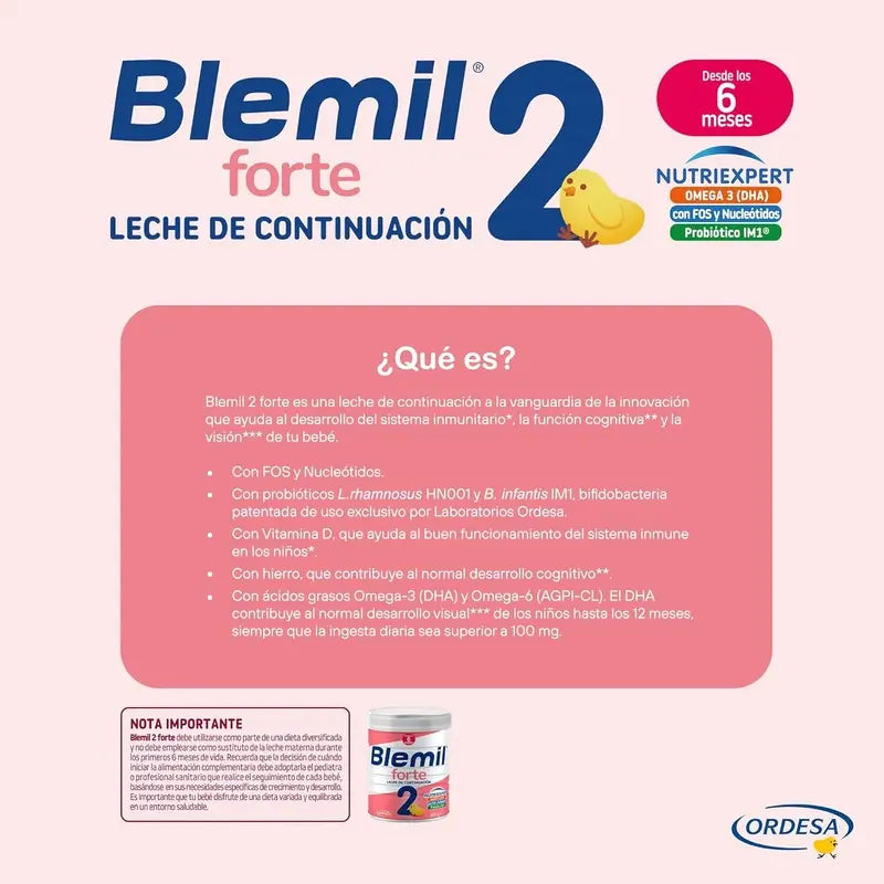 Blemil 2 Forte 800 2ª Unidade 50% Desconto, 1600 gramas