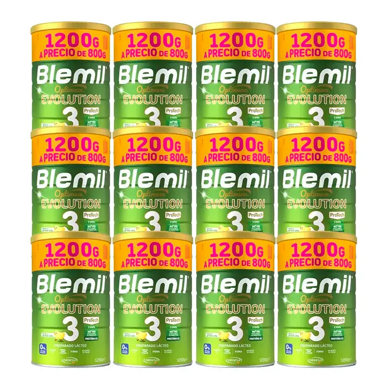 Blemil Optimum Evolution 3 Leite de Crescimento Preço Especial, 12X1200 g