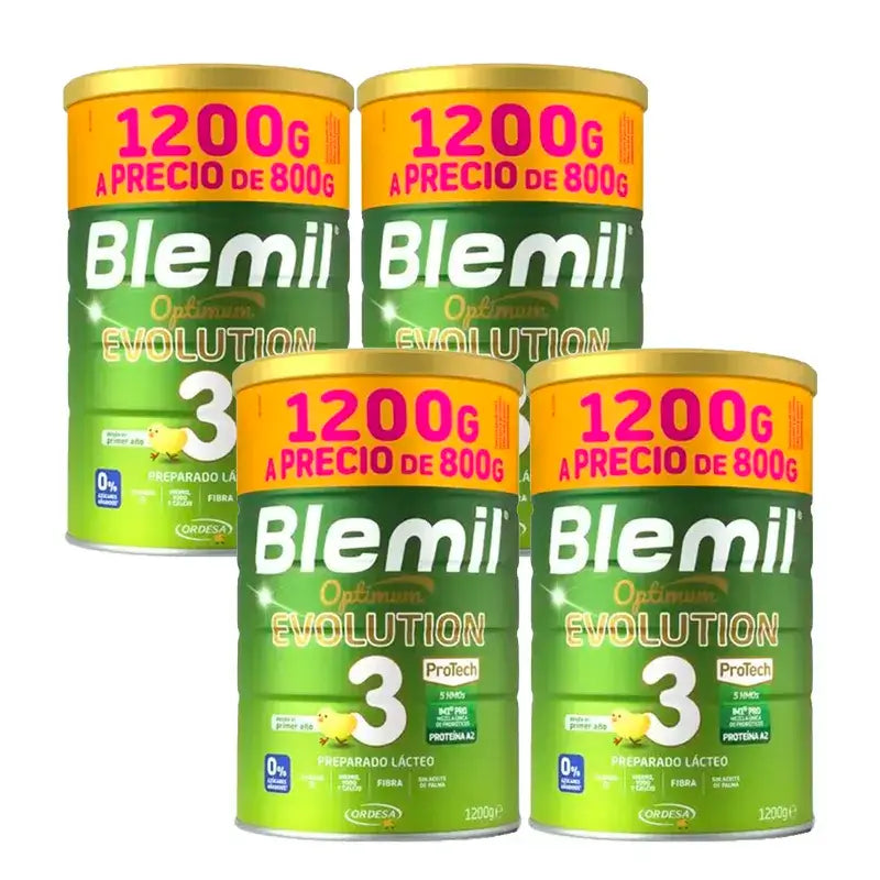 Blemil Optimum Evolution 3 Leite de Crescimento Preço Especial, 4X1200g