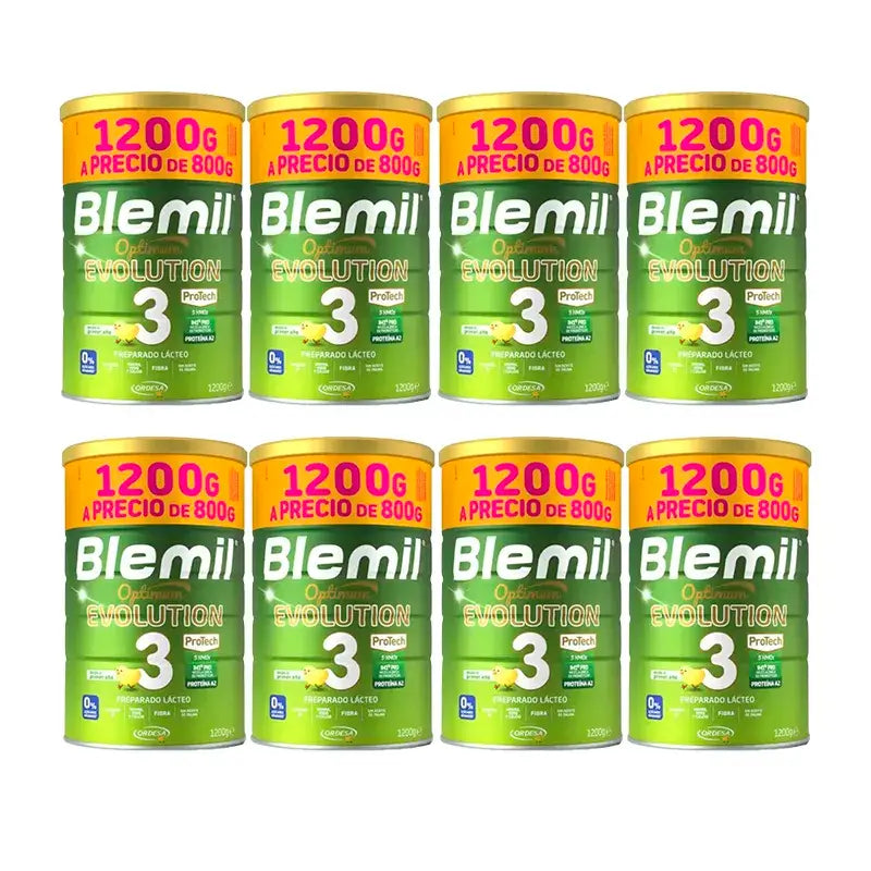 Blemil Optimum Evolution 3 Leite de Crescimento Preço Especial, 8X1200 g