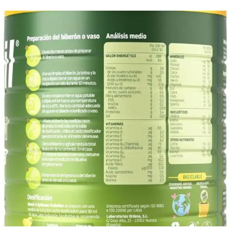 Blemil Optimum Evolution 3 Leite de Crescimento, 1200g