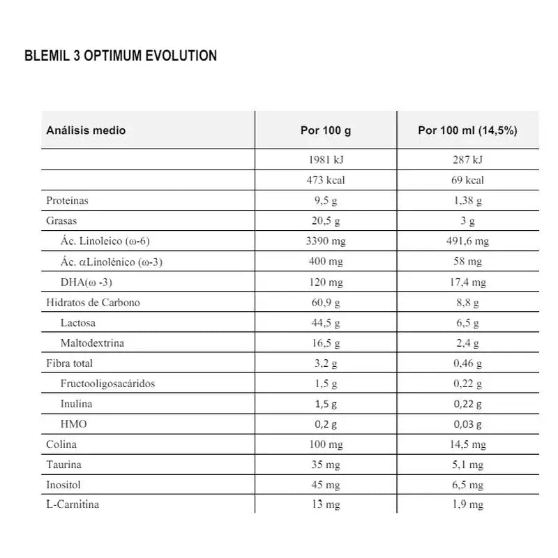 Blemil Optimum Evolution 3 Leite de Crescimento, 1200g