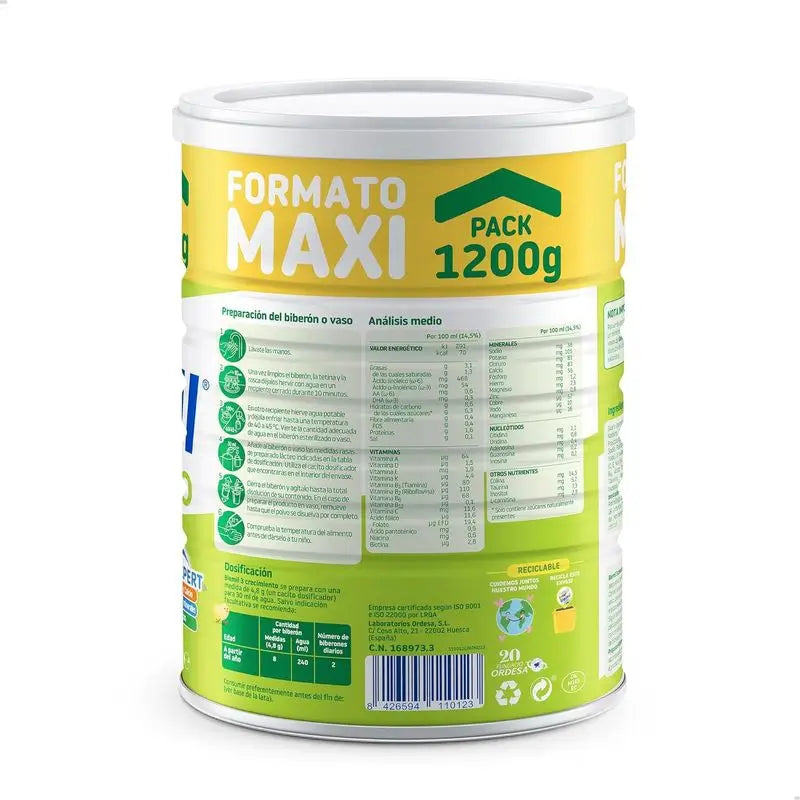 Blemil Plus 3 Crescimento 0% Açúcar Adicionado, 1200g