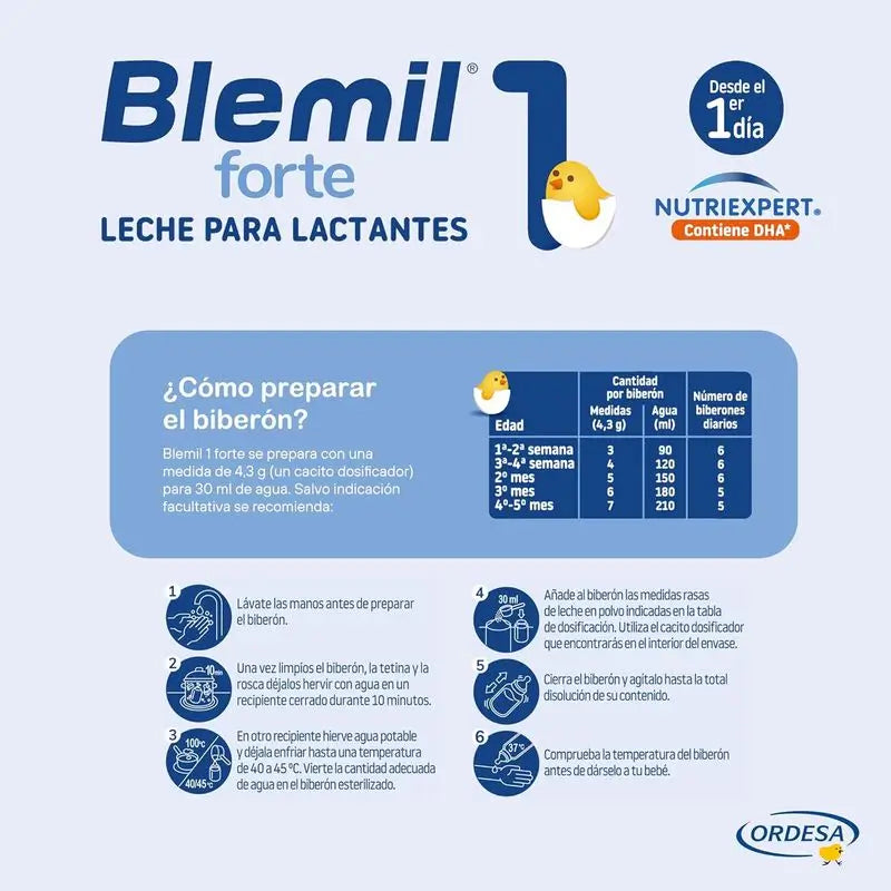 BLEMIL PLUS FORTE 1 LEITE INFANTIL 800 GR