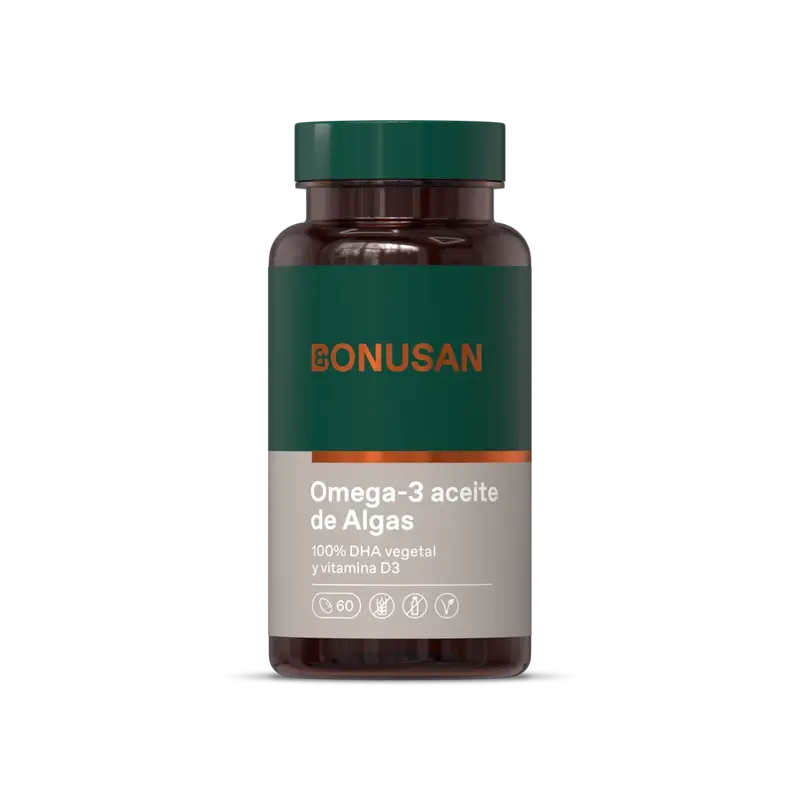 Bonusan Óleo de Algas Omega-3 , 60 pérolas