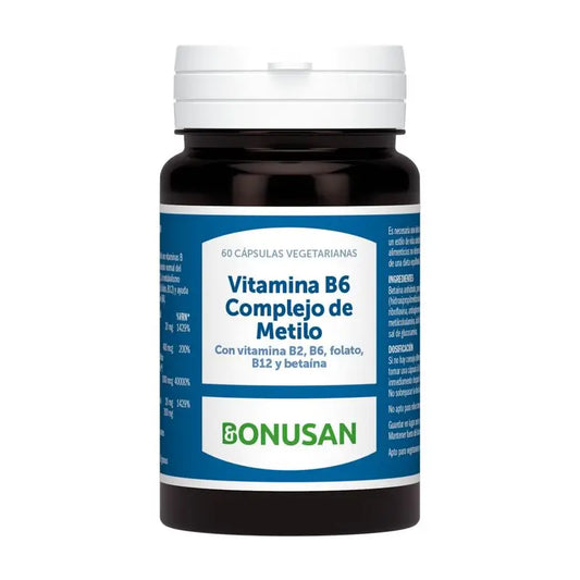 Bonusan Vitamin B6 Methyl Complex, 60 cápsulas