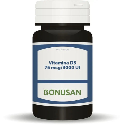 Bonusan Vitamina D3 75 Mcg / 3000 Ui , 60 cápsulas de gel