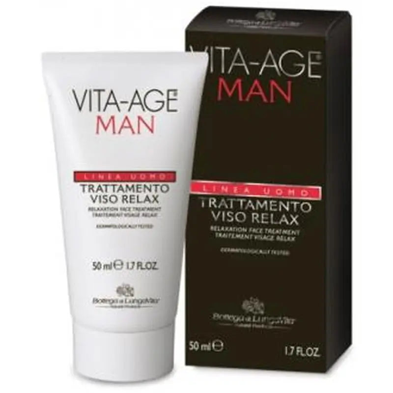 Bottega Di Lungavita Vita-Age Uomo Tratamiento Facial Relajante 50Ml.