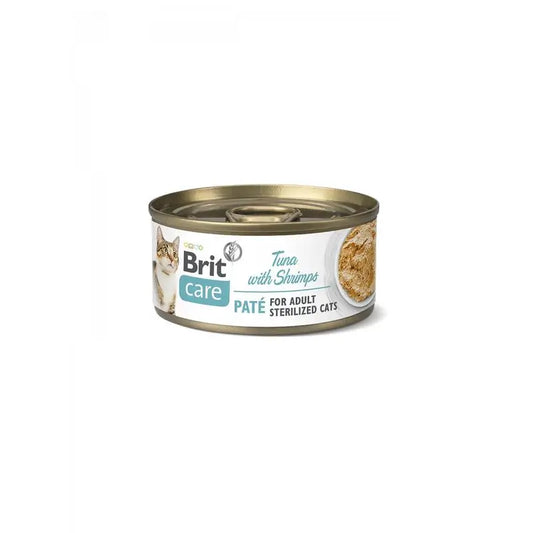 Brit Care Cat Sterilized Tuna Pate with Shrimp 24X70Gr para Gatos