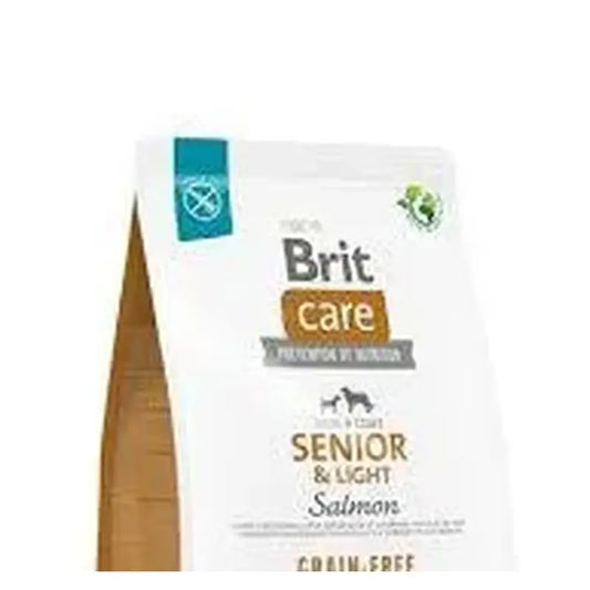 Brit Care Dog Adult Grain Free Senior Light Salmon 3Kg para Cães