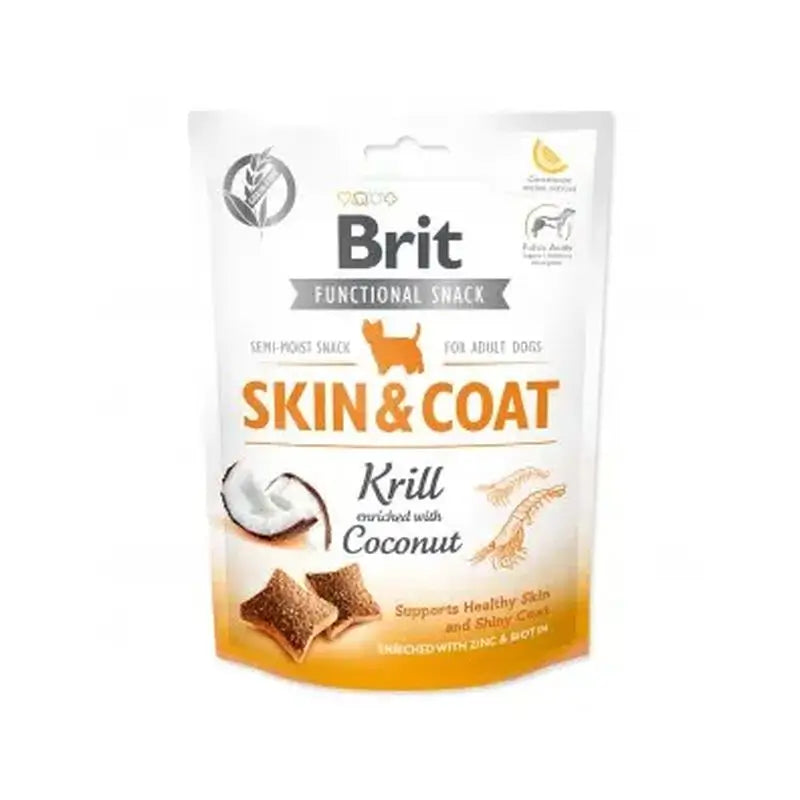 Brit Care Dog Functional Snack Pele Pele Cabelo Camarão 150Gr para Cães