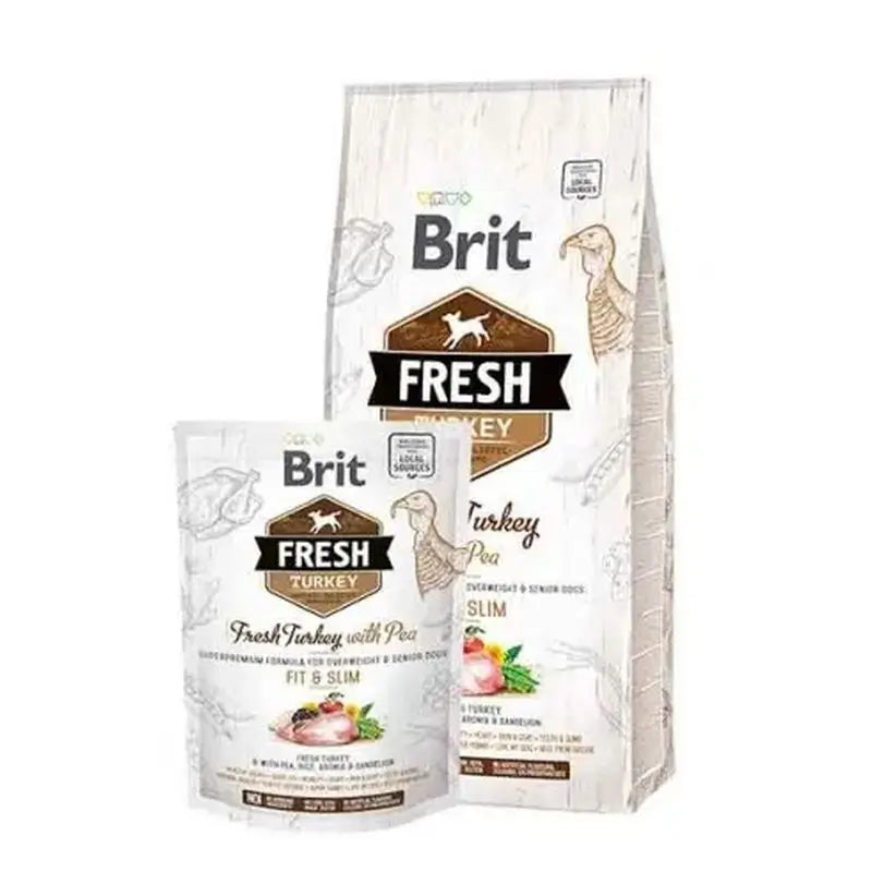 Brit Fresh Light Fit Slim Turkey Peas 2,5Kg para Cães