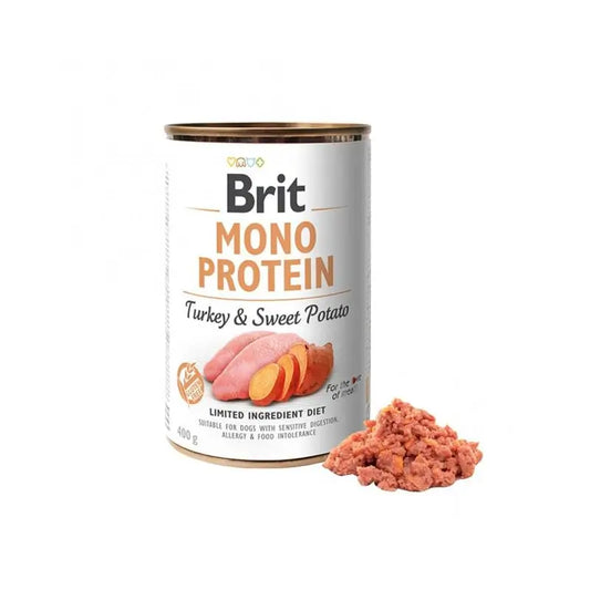 Brit Mono Protein Turkey 6X400Gr para Cães