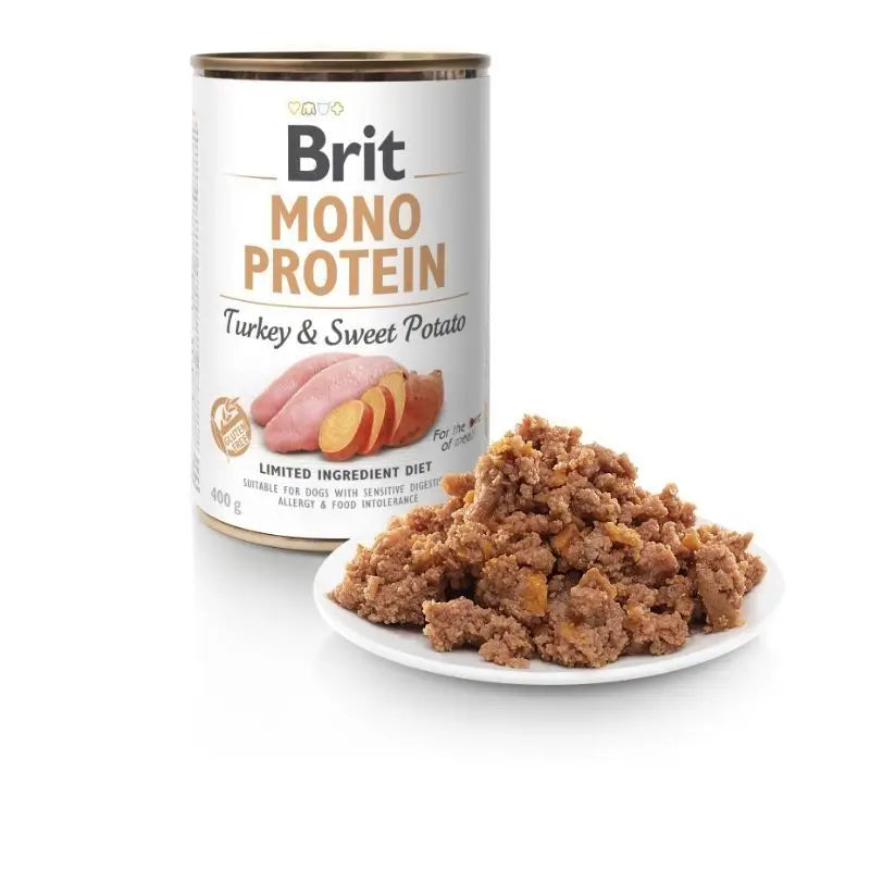 Brit Mono Protein Turkey & Sweet Potato 6X400Gr para Cães