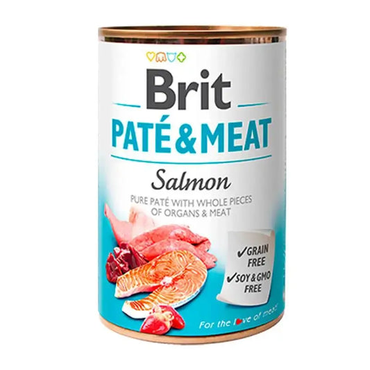 Brit Pate & Meat Salmon 6X400Gr para Cães