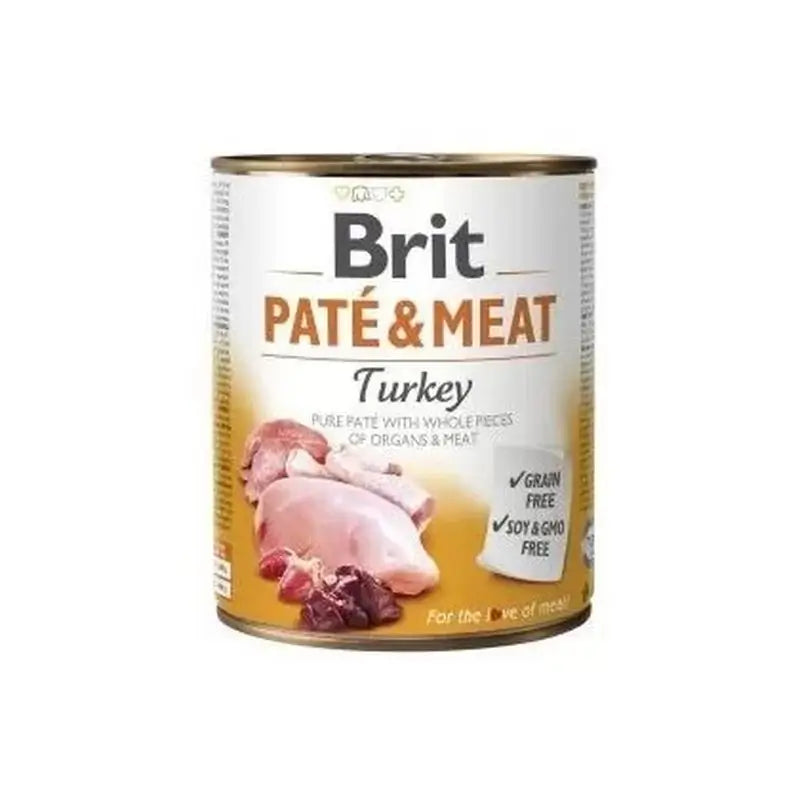 Brit Pate & Meat Turkey 6X400Gr para Cães