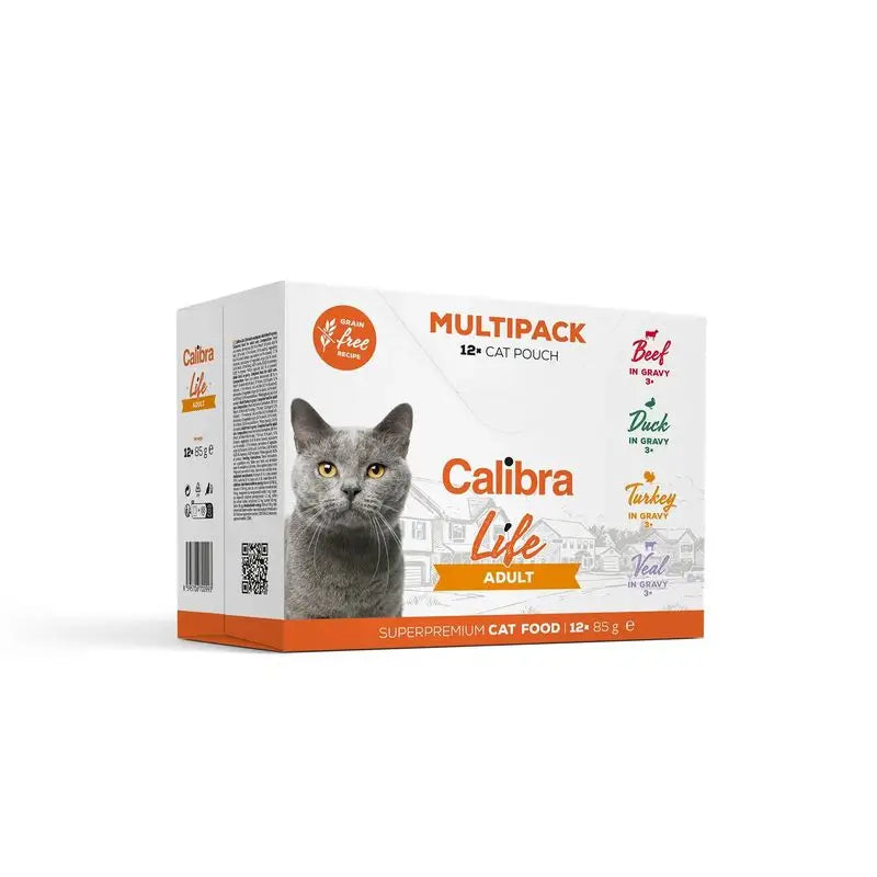 Calibra Gatos Life Pouch Adulto Multipack 12X85Gr