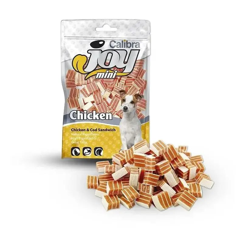 Calibra Joy Perros Mini Sandwich Bacalao Pollo 70Gr